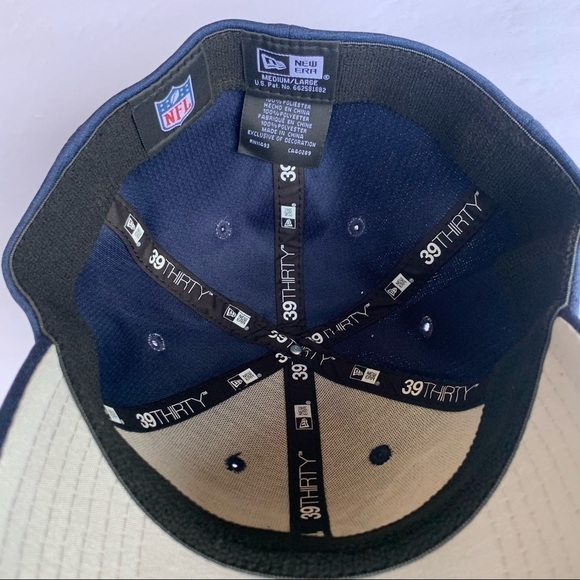 New Tennessee Titans Hat Cap - Size M /L - New Era 39Thirty - Blue - NFL - Picture 6 of 6